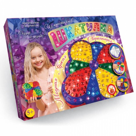 Шкатулка  із кристалів своїми руками Danko toys SHK-01-01,02,03