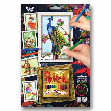 Набір для малювання "Pencil by nombers" Danko toys PBN-01