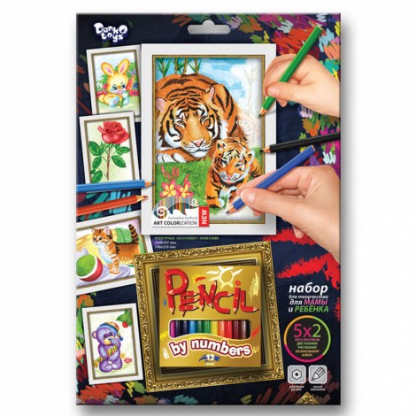 Набір для малювання "Pencil by nombers" Danko toys PBN-01