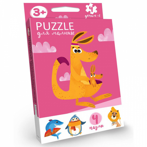 Розвиваючі пазли для малюків "Puzzle для малюків" Danko toys PFK-01U,02U,03U,04U