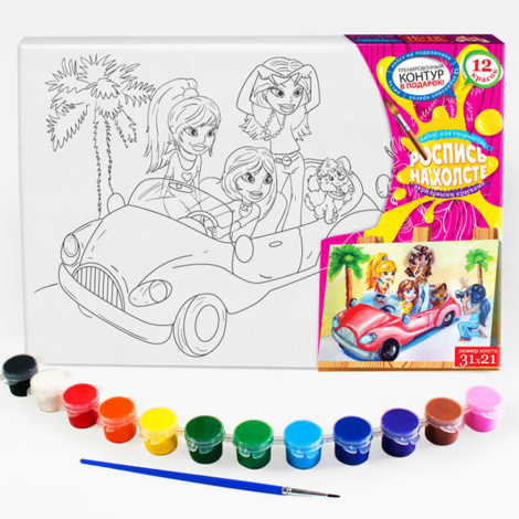 РОЗПИС НА ПОЛОТНІ 21*31 РХ-01-01,02,03,04...12 Danko toys