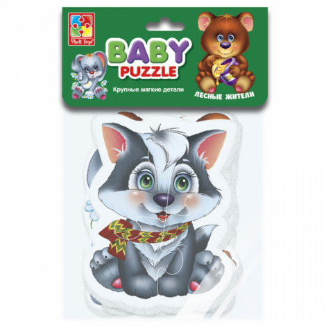 Пазли Vladi Toys "Baby puzzle" Лісові мешканці VT1106-09