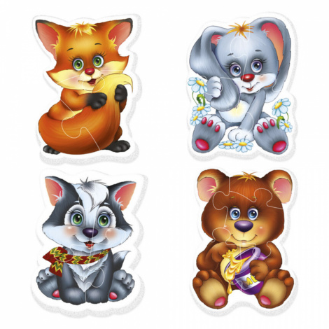 Пазли Vladi Toys "Baby puzzle" Лісові мешканці VT1106-09