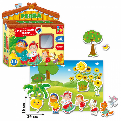 Магнітний театр "Ріпка" Vladi toys VT3206-24