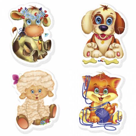Пазли Vladi toys "Baby puzzle" "Домашні улюбленці" VT1106-07