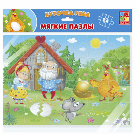 Пазли Vladi Toys А-4 "Курочка Ряба" 24 ел. VT1102-20