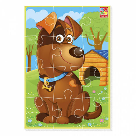 Пазли Vladi Toys А-5 м*які "Улюбленці. Песик" VT1103-53