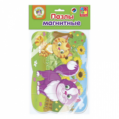 Пазли Vladi Toys А-5 на магніті "Котики" VT3205-73