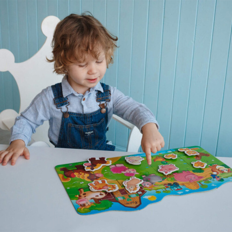 Пазли Vladi toys з ліпучками "Чий малюк?" VT2907-03
