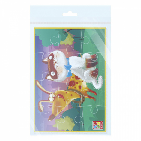 М*які пазли Vladi Toys А-5 "Котик та песик" VT1103-43
