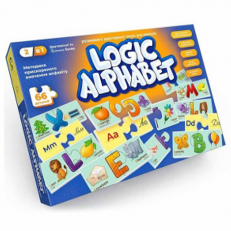 Пазли-асоціації "Logic Alphabet" англ\укр G-LoA-01-01U Danko toys