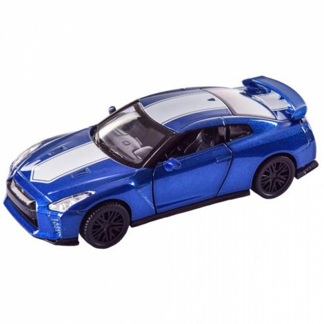 Машина метал 4353 "АВТОПРОМ" 2 кольори, 1:42 Nissan GT-R (R35), відчиняються двері, в коробці