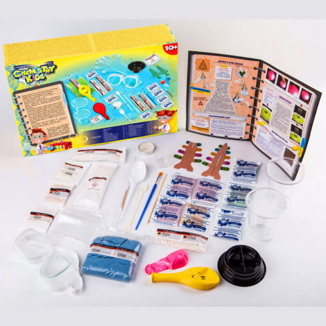 Безпечний освітній набір для проведення дослідів "CHEMISTRY KIDS" Danko toys CHK-01-02-03-04U