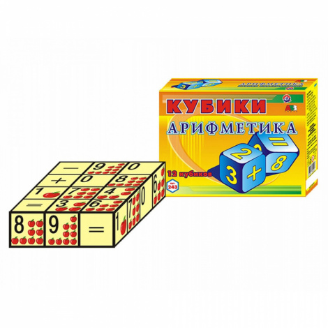Кубики "Арифметика" ТехноК 0243