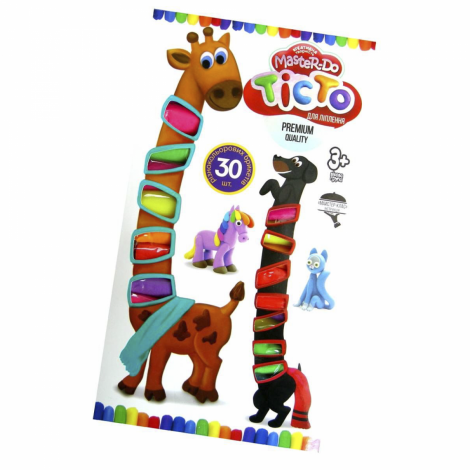 Креативна творчість "Тісто для ліплення "MASTER DO" 30 кол. укр Danko toys TMD-19-01U