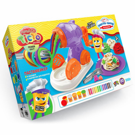 Креативна творчість "Тісто для ліпки master do" Паста-шеф Danko toys TMD-16-01U