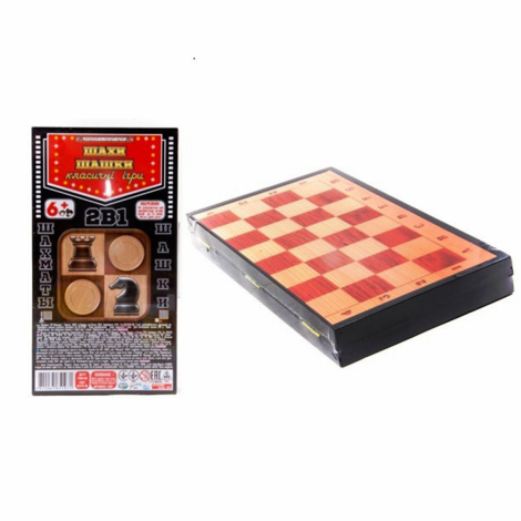 Шашки 2в1 maximus 5197