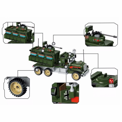 Конструктор 1713 687 "Военная база" деталей