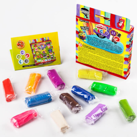 Тісто для ліпки Master Do 12 кольорів Danko toys TMD-02-04