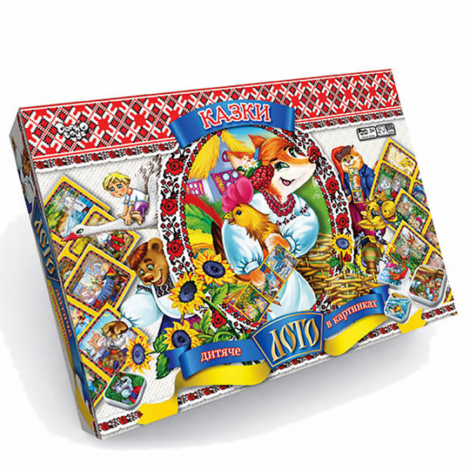 Настільна гра "Лото дитяче" Danko toys DTL40C1U,DTL40C2U2