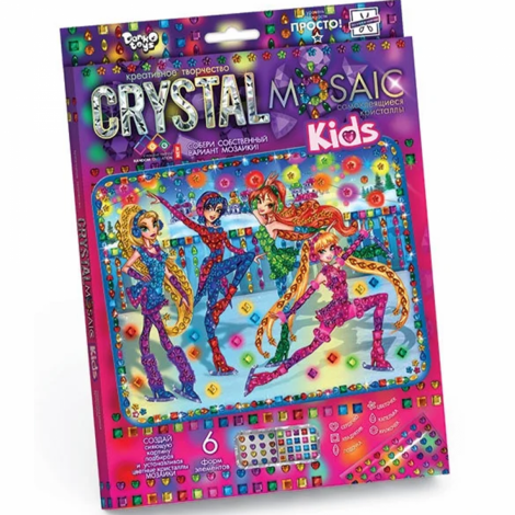 Мозаїка з кристалів "Crystal mosaic kids" CRMk-01-01,02,03,04...10