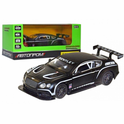 Машина металева 68353B (7953) "АВТОПРОМ" 1:32 Bentley Continental GT3, світло, звук, в коробці