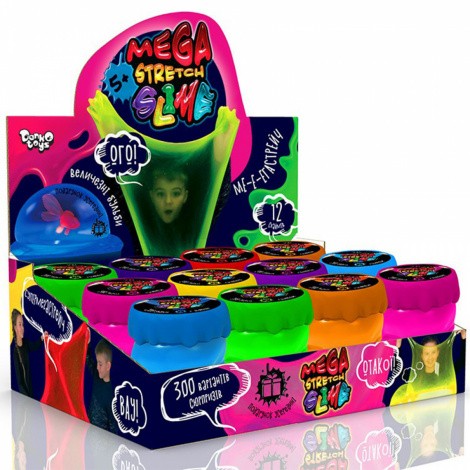 В'язка маса "Mega Stretch Slime" 200г Danko toys SLM-10-01U