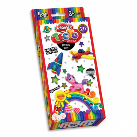 Тісто для ліплення Master Do 20 кольорів 20 г Danko toys TMD-15-01U