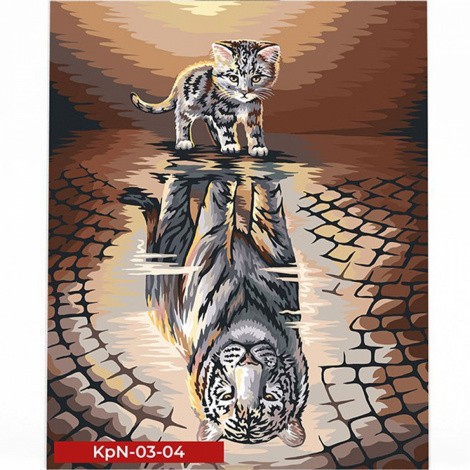 Креативна творчість "Painting by numbers" 30*40 см економ MIX Danko toys KpNe-03-01,02,03,04...10