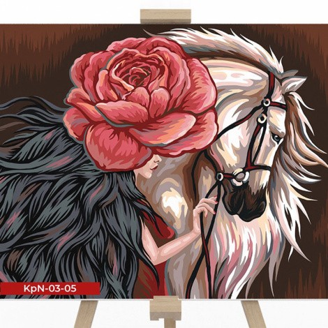 Креативна творчість "Painting by numbers" 30*40 см економ MIX Danko toys KpNe-03-01,02,03,04...10