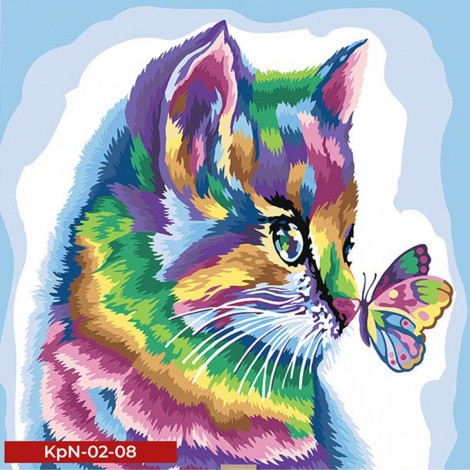 Креативна творчість "Картина за номерами на полотні" 40*40 см MIX Danko toys KpN-02-01U,02U,03U,...1