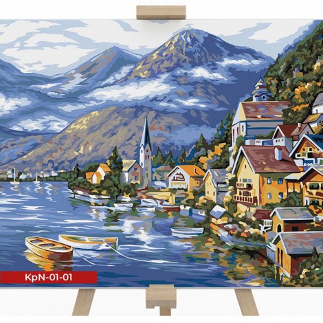 Креативна творчість "Painting by numbers" 40*50 см економ MIX Danko toys KpNe-01-01,02,03,04...10