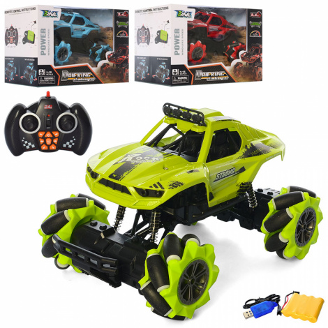 Машина 668A+ радіоуправління 2,4G, акумуляторна трюкова, 1:16, 25 см, USB зарядне