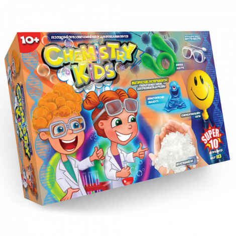 Безпечний освітній набір для проведення дослідів "CHEMISTRY KIDS" Danko toys CHK-01-02-03-04U
