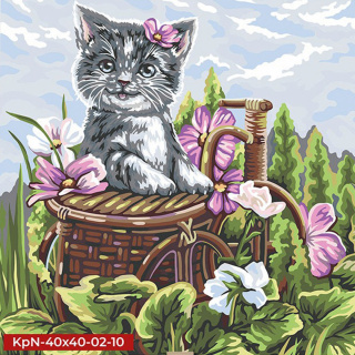 Креативна творчість "Painting by numbers" 40*40 см економ MIX Danko toys KpNe-02-01,02,03,04...10