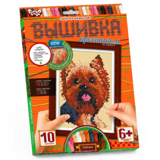 Набір для творчості "Вышивка крестиком по номерам" Danko toys VK-01-01,02,03,04...10