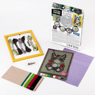 Вишивка на пластиковій канві PLASTIC CANVAS Danko toys РС-01-01,02,03,04,05...10