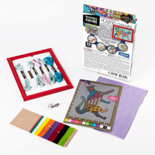 Вишивка на пластиковій канві PLASTIC CANVAS Danko toys РС-01-01,02,03,04,05...10