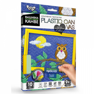 Вишивка на пластиковій канві PLASTIC CANVAS Danko toys РС-01-01,02,03,04,05...10