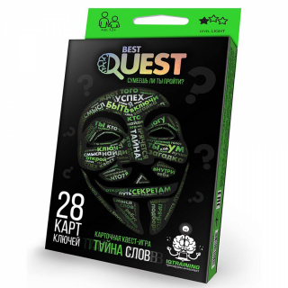 Карткова квест-гра "BEST QUEST" Danko toys BQ-01-01U,02U,03U,04U