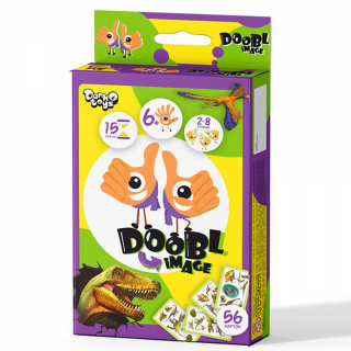Настільна розважальна гра "Doobl Image" Dino "80" Danko toys DBI-02-05U