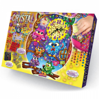 Набір для творчості "Crystal Mosaic Clock" Danko toys СМС-01-01,02,03
