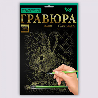 Набір для творчості "Гравюра А4" (36 видів) Danko toys ГРА4-02-01з...18з, 01с...18с