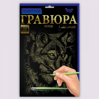 Набір для творчості "Гравюра А4" (36 видів) Danko toys ГРА4-02-01з...18з, 01с...18с