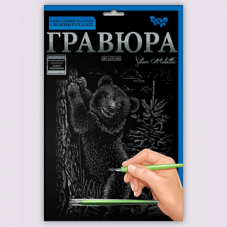Набір для творчості "Гравюра А4" (36 видів) Danko toys ГРА4-02-01з...18з, 01с...18с