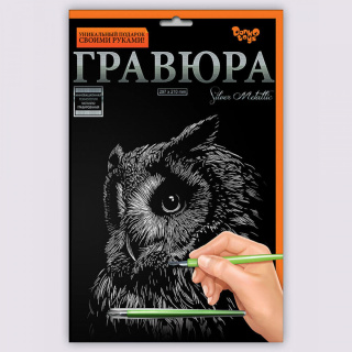 Набір для творчості "Гравюра А4" (36 видів) Danko toys ГРА4-02-01з...18з, 01с...18с