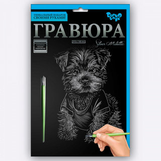 Набір для творчості "Гравюра А5" (32 види) Danko toys ГР-А5-01з...24з, 01с...24с
