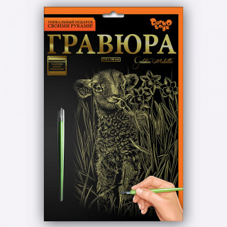 Набір для творчості "Гравюра А5" (32 види) Danko toys ГР-А5-01з...24з, 01с...24с