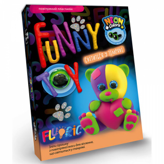 Набір творчої творчості "Air clay FLUORIC" Danko toys AICL-FL-01-01,02,03 ... 08U