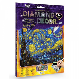 Декорування стразами "DIAMOND DECOR" (10видів) Danko toys DD-01-01,-11